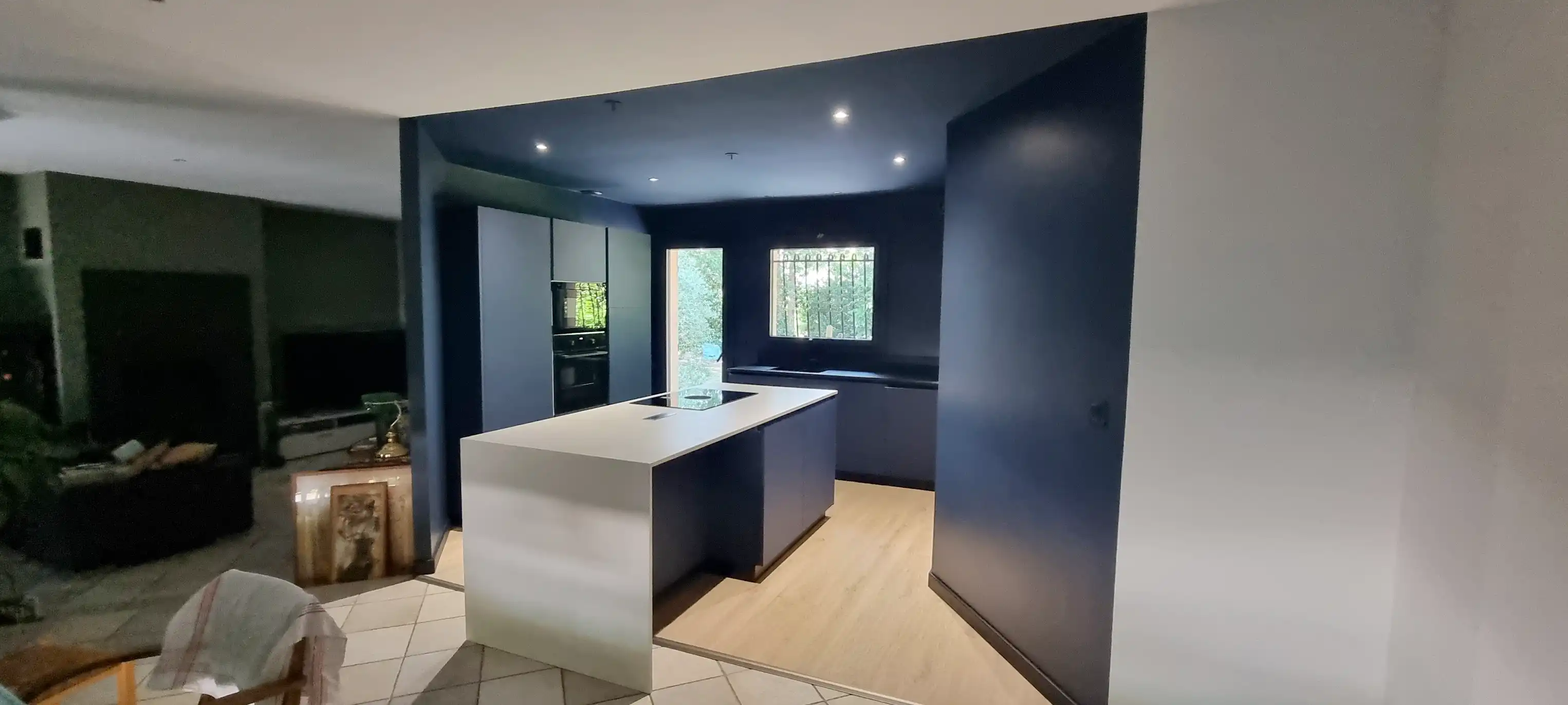 Transformation salon séjour cuisine espace ouvert - GEC Aquitaine 33 Marcheprime